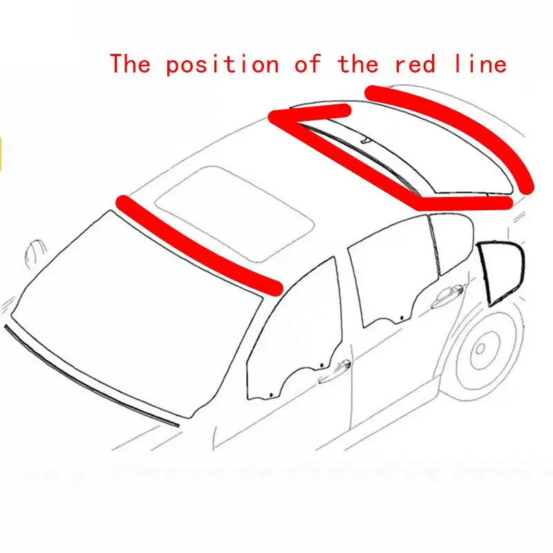 Applicable to BMW E60 E90 320I 325I 520I 523I 525I 528I 530I 540I front and rear windshield rubber strip outer pressure strip