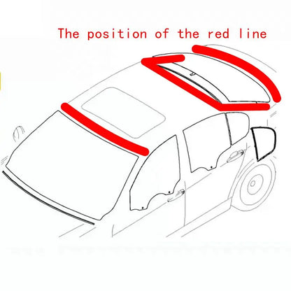 Applicable to BMW E60 E90 320I 325I 520I 523I 525I 528I 530I 540I front and rear windshield rubber strip outer pressure strip