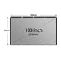 LEJIADA Projector Screen 60-133 Inch Metal Grey Anti-Light 16:9 Portable Black Border With Holes Home Outdoor Projection Screen