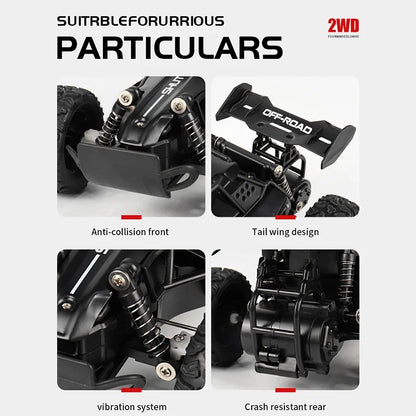 2024 New RC Car 1:16 2.4Gh Model With LED Lights 2WD Off-road Remote Control Climbing Vehicle Outdoor Cars Drift Toys Boys Gifts