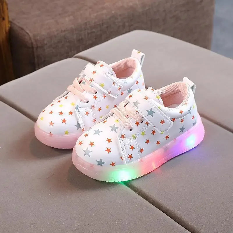 Children’s LED Shoes Kids Lighted Up Sneakers for Boys Girls Kids Glowing Sport Sneakers Toddler Baby Luminous Sole Sneakers