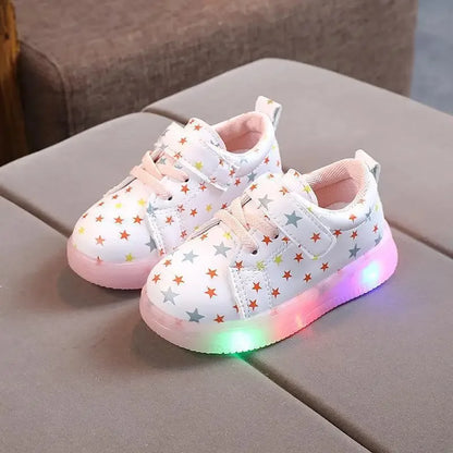 Children’s LED Shoes Kids Lighted Up Sneakers for Boys Girls Kids Glowing Sport Sneakers Toddler Baby Luminous Sole Sneakers