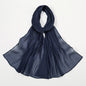 New Premium Silk Crinkle Hijab Scarf Women Shawls Plain Muslim Women Hijabs Breathab Islam Women Turban Pleated Scarf Ramadan