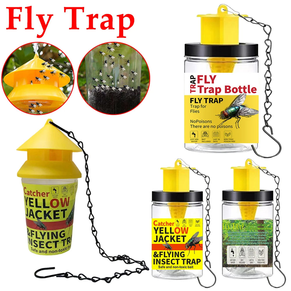 Hanging Fly Trap Disposable Fly Catcher Bag Mosquito Killer Flycatcher Insect Bug Killer Flies Trap For Outdoor Garden Orchards