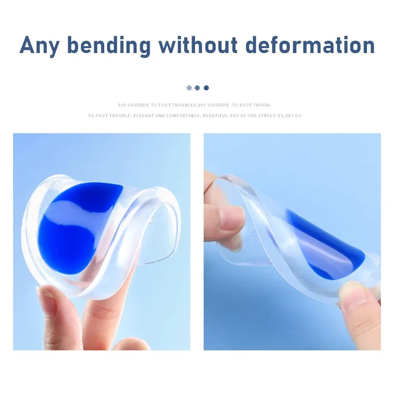 Medical Silicone Insoles For Heel Protector Inserts Heel Spur Pads For Relief Plantar Fasciitis Heel Pain Reduce Pressure