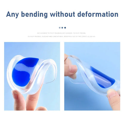 Medical Silicone Insoles For Heel Protector Inserts Heel Spur Pads For Relief Plantar Fasciitis Heel Pain Reduce Pressure
