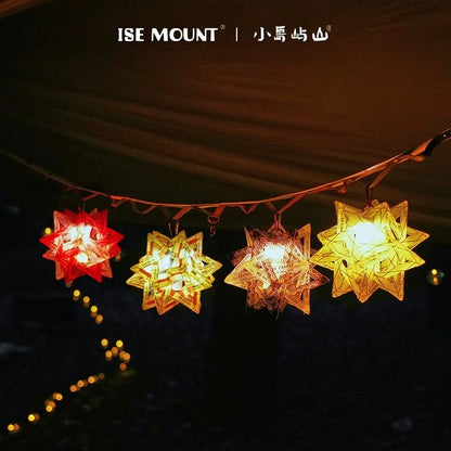 ISE MOUNT Outdoor Polaris PP Panel Lampshade Camping Light Color Waterproof Lampshade Portable Camping Accessories