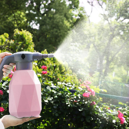 1L/2L Cordless Electric Garden Sprayer Watering Can 2000mA USB Rechargable Automatic Atomizer Plant Mister Spray Bottle