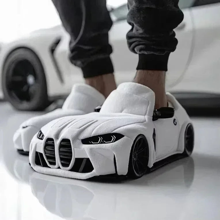2025 New For BMW Porsche racing plush slippers toy Cotton Shoes Warm Home Plush Shoes Car Slippersr