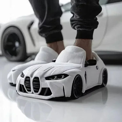 2025 New For BMW Porsche racing plush slippers toy Cotton Shoes Warm Home Plush Shoes Car Slippersr