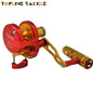 Topline 6.3:1 Slow Pitch Jigging Reel Aluminum CNC Machined High Retrieve Max Drag 35KG 9BB+2RB Grouper Sea Fishing Jigs Reel500