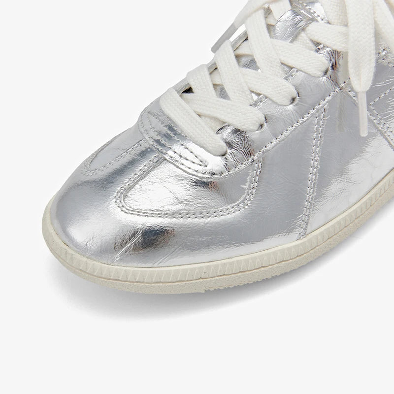 BEAUTODAY Casual Sneakers Women Genuiue Leather Retro Round Toe Lace-ups Flats Training Shoes Ladies Summer Handmade 29872