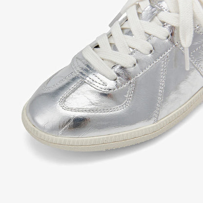 BEAUTODAY Casual Sneakers Women Genuiue Leather Retro Round Toe Lace-ups Flats Training Shoes Ladies Summer Handmade 29872
