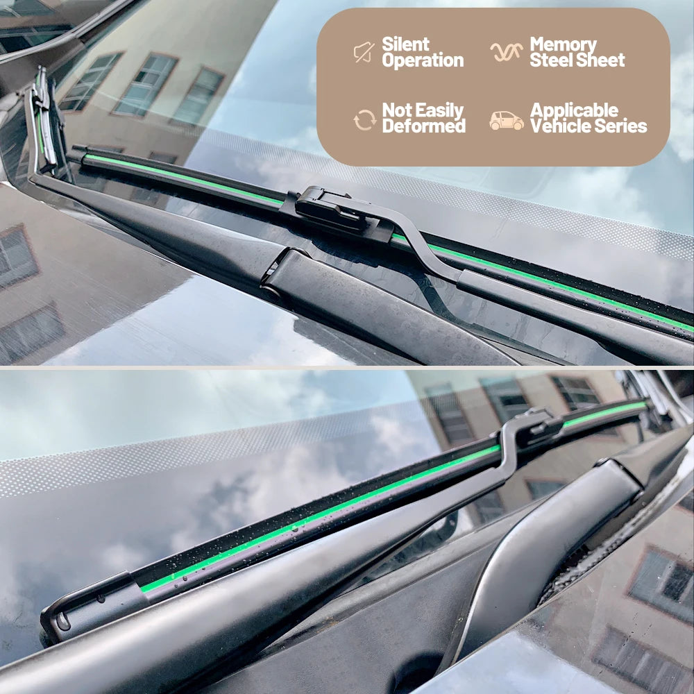 For Mitsubishi Outlander 1 2 3 2003-2023 Front Windshield Wiper Blades 2pcs Windscreen Window Accessories 2004 2006 2012 2018