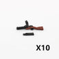 WW2 German Weapon Building Block 98K Two-color Gun US M1911 Soviet RPG Military Soldier Figure Accessories Rifle Pistol Toy C349