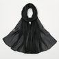 New Premium Silk Crinkle Hijab Scarf Women Shawls Plain Muslim Women Hijabs Breathab Islam Women Turban Pleated Scarf Ramadan