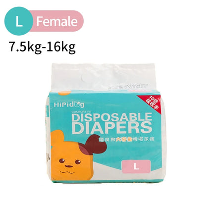 Female Dog Diaper Super Absorption Pet Menstrual Physiological Pants Leakproof Nappies Pants Breathable Puppy Short Dog Supplies