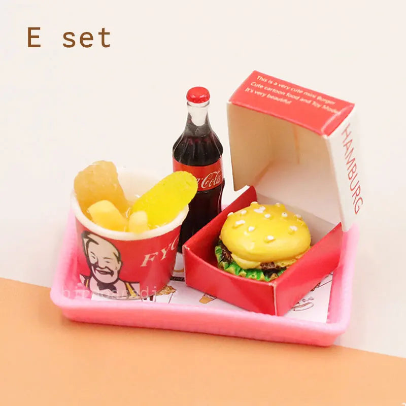 1/6 Miniatrue Dolls Food Mini Chocolate Cookies Boxs Potato Chips Model Toys Pretend Play for Bjd Dollhouse Scence Accessories