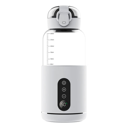 Portable 300ml Capacity Water Warmer for Baby Formula Precise Temperature Control Wireless Instant Water Warmer for Car Travel
