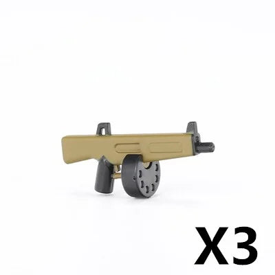 WW2 German Weapon Building Block 98K Two-color Gun US M1911 Soviet RPG Military Soldier Figure Accessories Rifle Pistol Toy C349