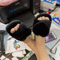 Women Warm Home Slippers Men Indoor Bedroom Cute Heart Pattern Slides Adults Non-slip Plush House Sandals Couples Fashion Shoes