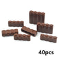 DIY Wall Bricks 1x4 1x3 1x2 Dots Thick Building Block Educational Creative House Contruction Toys Compatible With 15533 For Kids