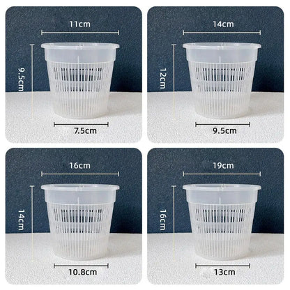Net Basin Root-control Flowerpot Transparent Ground Basin Green Plant Orchid Breathable Growth Container Drainage Hole Flowerpot