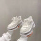 Shoes Women Sneakers Fashion Sole Design Light Color Summer Chunky Luxury Casual Sports Lace-up Basic Walking Shoes