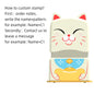 Customized Name Stamp Waterproof Toy Baby Student Clothes Chapter Wash not Faded Children's Seal Customized Stamp Gifts