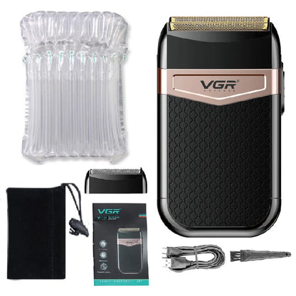 Original VGR Wet Dry Electric Shaver For Men Beard & Hair Rechargeable Electric Razor Balds Head Shaving Machine With Extra Mesh