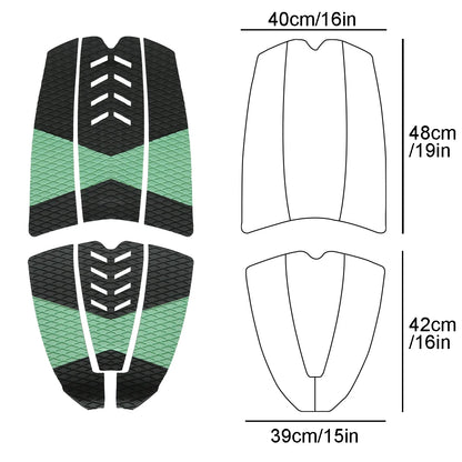 Sup Anti Deck Traction Slip Pad 6 Piece Premium Eva With Grip Surfboard Longboard Paddle Board Back Glue Foot Pads Hot Quality