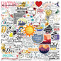 50pcs Spanish Jesus Christian Bible Verse Stickers Aesthetic Graffiti Decals For Laptop Luggage Scrapbook Fridge Phone Sticker