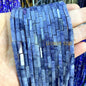 4x13mm Square Natural Stone Light Lavender Chalcedony Loose Spacer Beads for Jewelry Making Diy Bracelet Charms Accessories