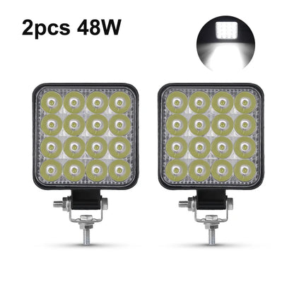 NLpearl 42W 48W Mini LED Work Light 12V 24V LED Light Bar Off Road Spotlight for Jeep Truck 4X4 Car SUV ATV Barra LED Headlights