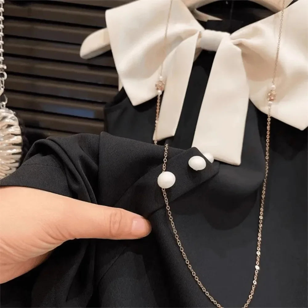 Bear Leader Girls Bow Decoration Cowl Neck Sleeveless Dresses Summer Plain Kids Clothes Korean Version Casual Wear 2 To 7 Years