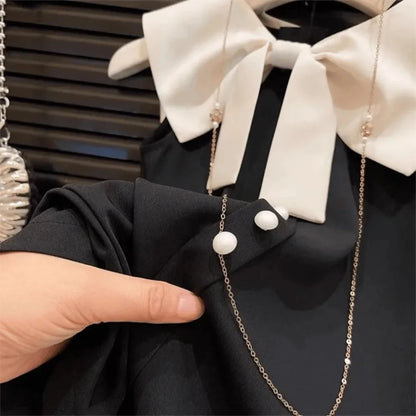 Bear Leader Girls Bow Decoration Cowl Neck Sleeveless Dresses Summer Plain Kids Clothes Korean Version Casual Wear 2 To 7 Years