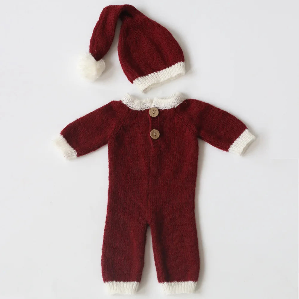 Newborn Christmas Outfit  Newborn photography props Baby Romper Jumpsuit  Photography  Studio Shoots Accessories