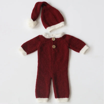 Newborn Christmas Outfit  Newborn photography props Baby Romper Jumpsuit  Photography  Studio Shoots Accessories