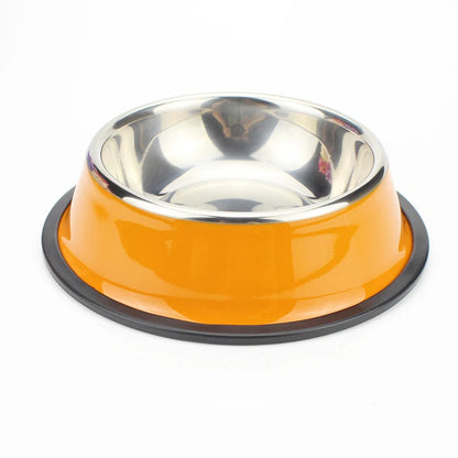 200-1600ml Stainless Steel Dogs Bowl Cats Non Slip Food Drinking Water Eating Container Dish Puppy Kitten Feeder Pet Supplies