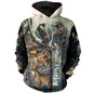 2024 Four Seasons Maple Leaf Camouflage 3D Sports Shirt Men's Fishing Outdoor Camping Hunting Clothing Jacket Men's Hoodie