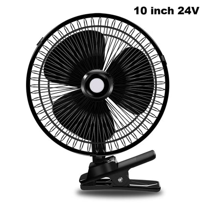 Clip Car Fan Portable 12V/24V Cooling Low Noise Electric Fan Ventilador Air Conditioner With Cigarette Lighter Suitable Truck