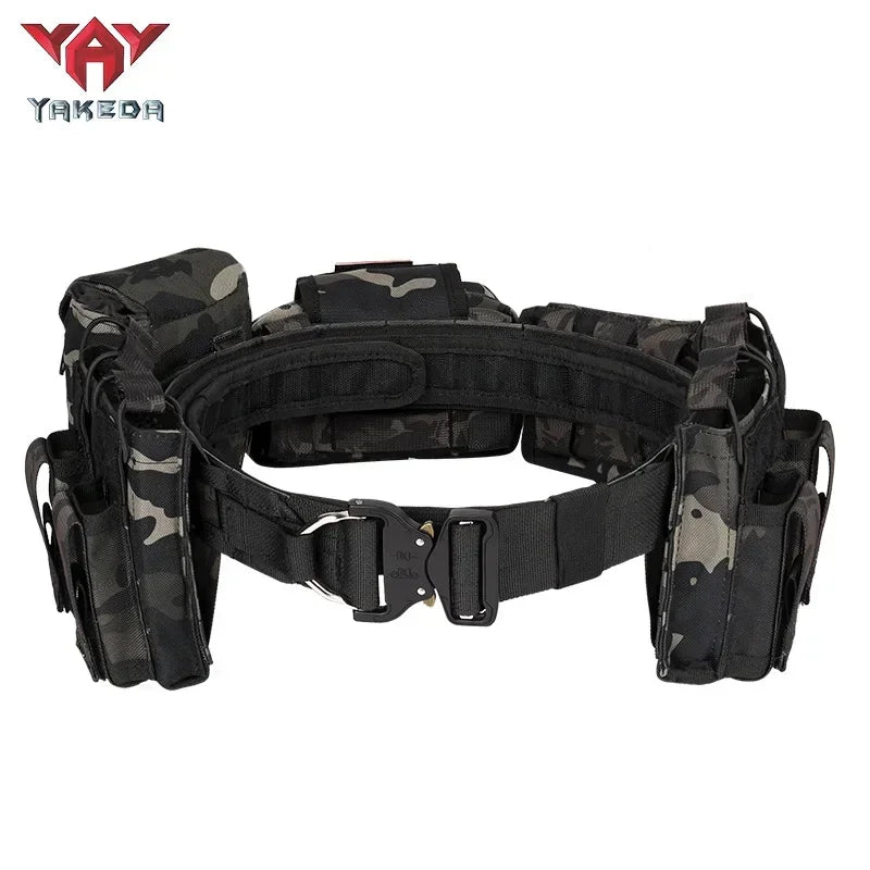 YAKEDA 6 in 1 Tactical Waist Bag Outdoor Multifunction Climbing Storage Bag Hiking Hunting tactical Pouch Belt Pocket Bag