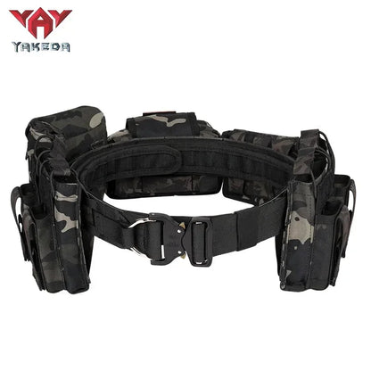 YAKEDA 6 in 1 Tactical Waist Bag Outdoor Multifunction Climbing Storage Bag Hiking Hunting tactical Pouch Belt Pocket Bag