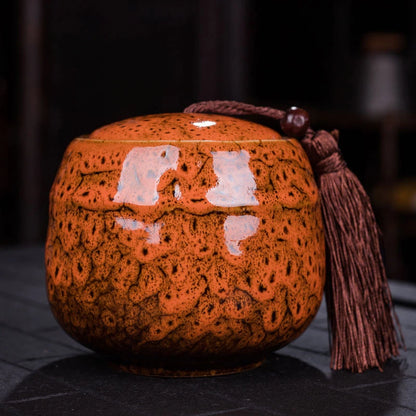 New Color Ceramic Canister Memorial Pet Urn Seal Pot Big Keepsake Casket Porcelain Jar Human Ashes Storage Memento Burial Holder