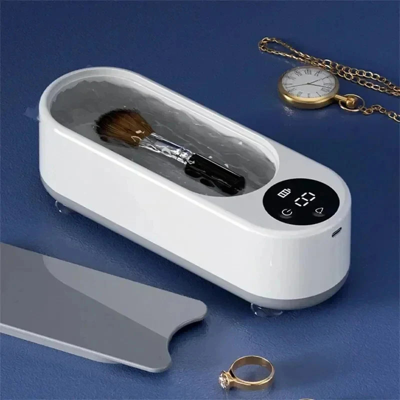 Household Cleaning Machine Digital Display Vibration Cleaning Machine for Ring Glasses Makeup Brush Jewelry Cleaning Machine
