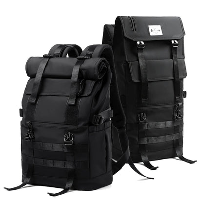 MOYYI 3 in 1Expandable Laptop Backpack Men Women Large Roll Top Travel Ruckpack Waterproof Outdoor Sport Flip Hiking Knapsack
