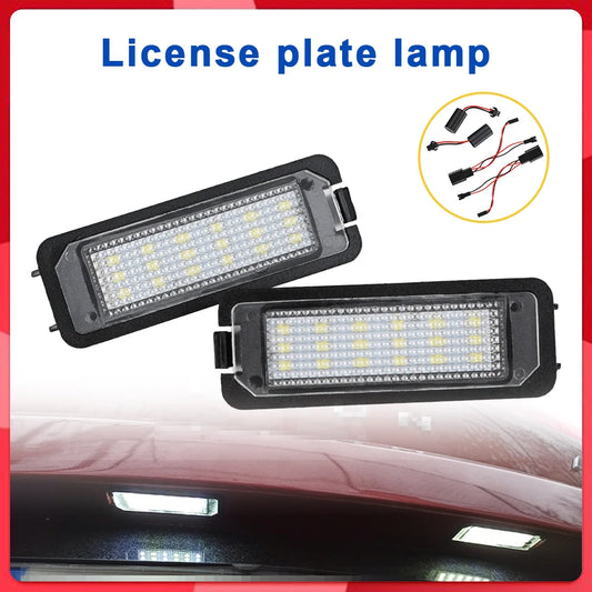 White License Plate Light For VW Passat CC Golf MK7 Seat Leon 1 Canbus No Error Bright LED License Plate Light