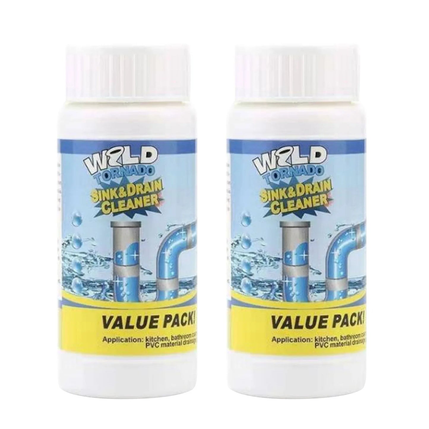 3pcs WildTornado Powerful Sink&Drain Cleaner High Efficiency  Clog Remover