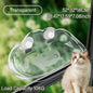 New Transparent Cloud Shape Cat Bed Strong Suction Cup Load Capacity 10KG Cat Climbing Frame Semi Open Cats Playing Pet Supplies