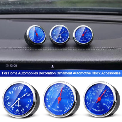 Car Clock Auto Watch Thermometer Hygrometer Home Automobiles Interior Decoration Ornament Automotive Clock In Car Accessories